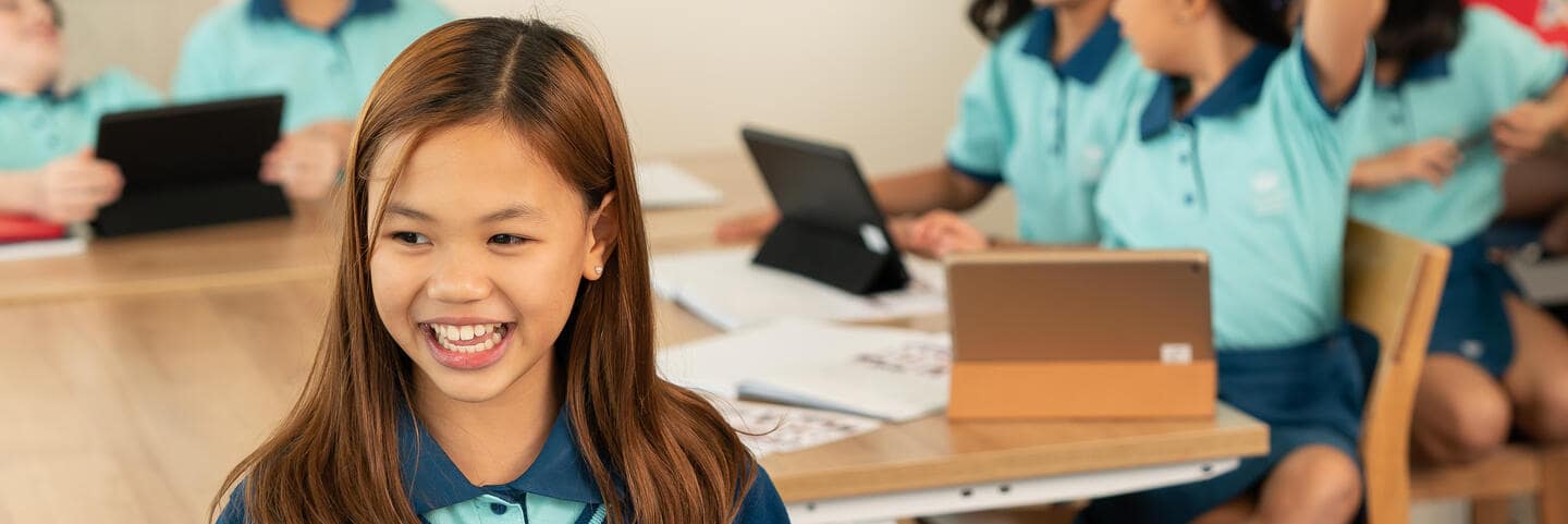 Language Programme | British School Yangon-Content Page Header-Girl smiling